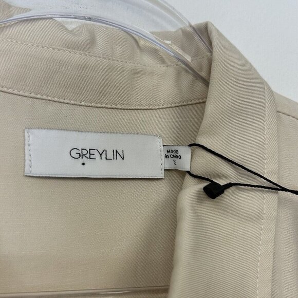 NEW Greylin Romper Womens Size Small Linen Blend Oversized Anthropologie - Picture 5 of 10